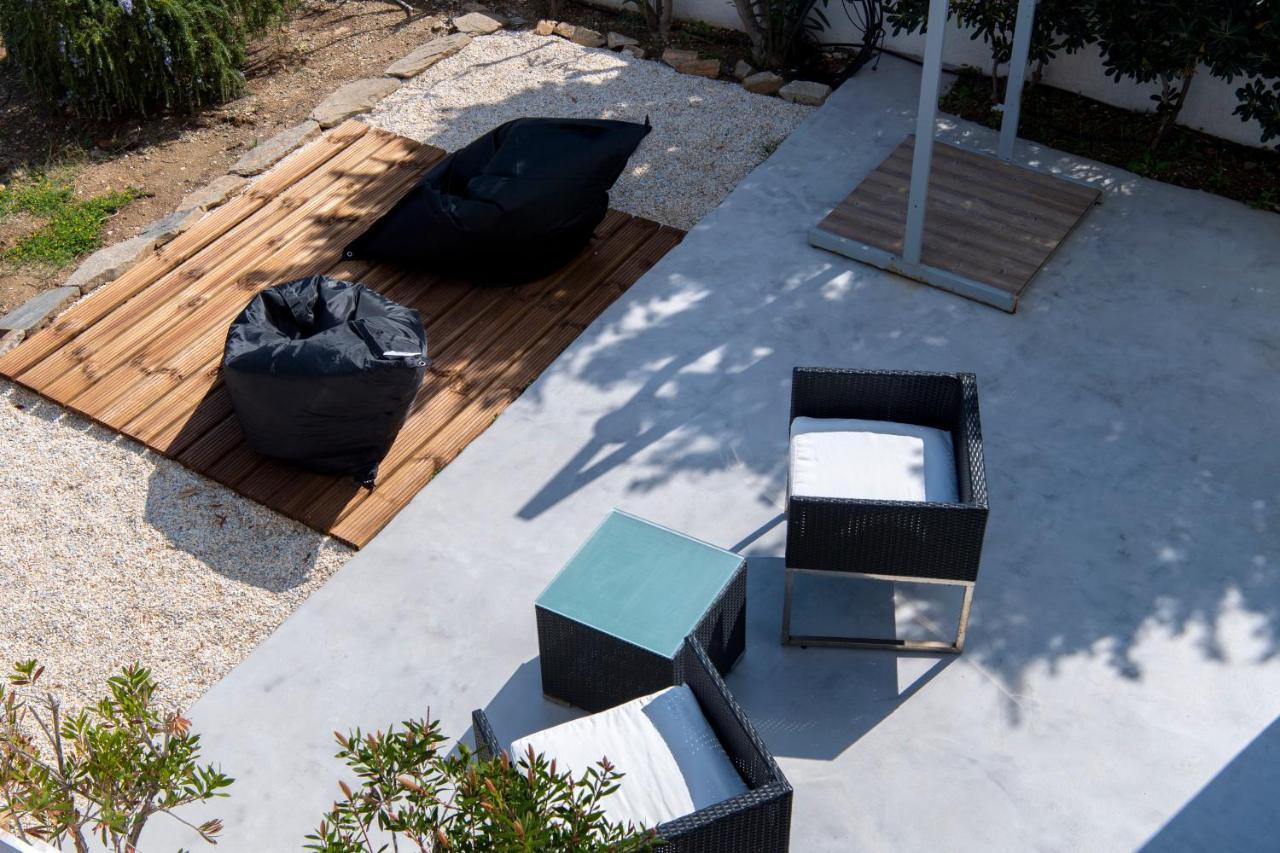Just Blue With Amazing Sea Views In Piso Livadi Villa Dış mekan fotoğraf