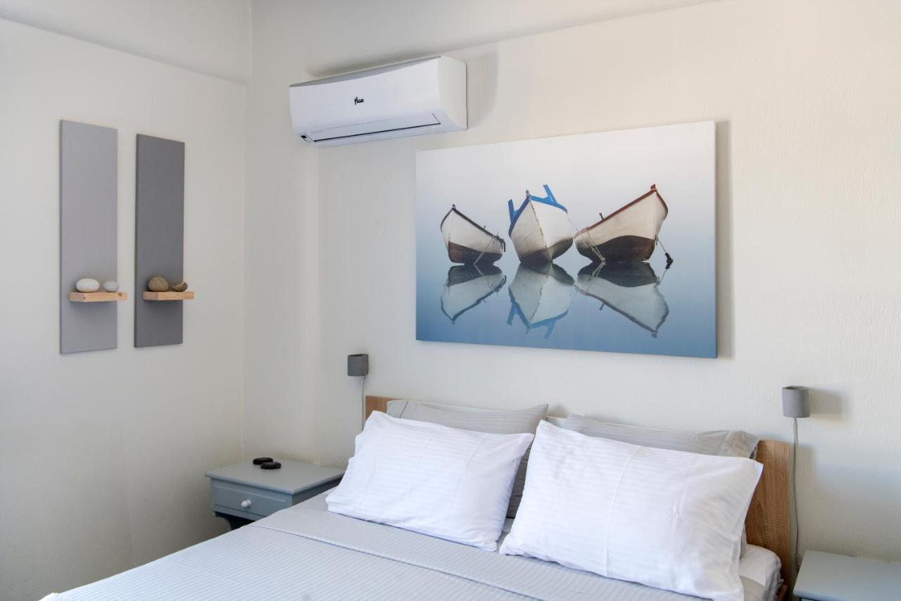 Just Blue With Amazing Sea Views In Piso Livadi Villa Dış mekan fotoğraf