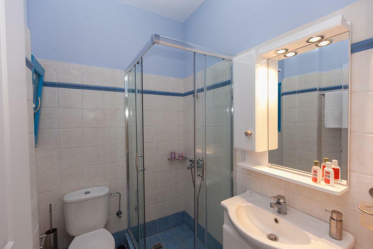 Just Blue With Amazing Sea Views In Piso Livadi Villa Dış mekan fotoğraf