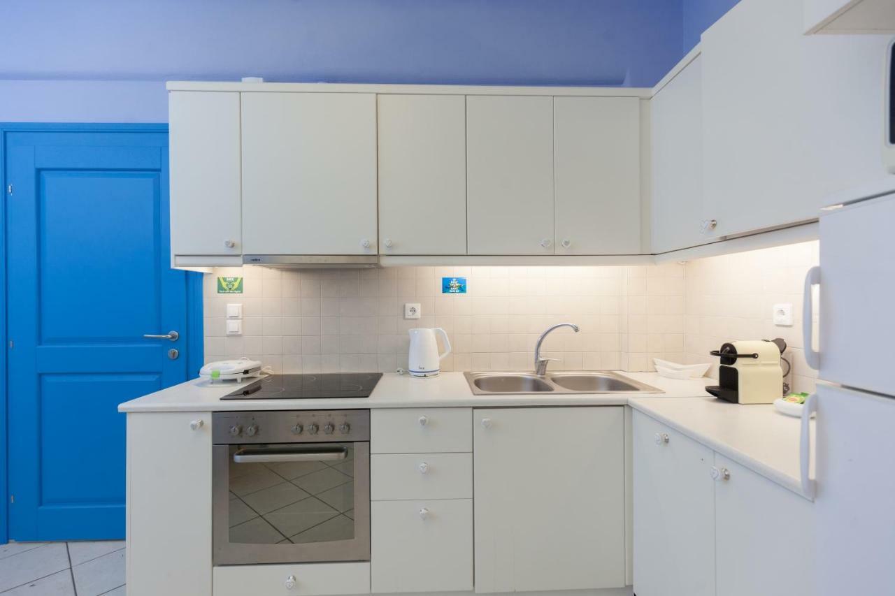Just Blue With Amazing Sea Views In Piso Livadi Villa Dış mekan fotoğraf