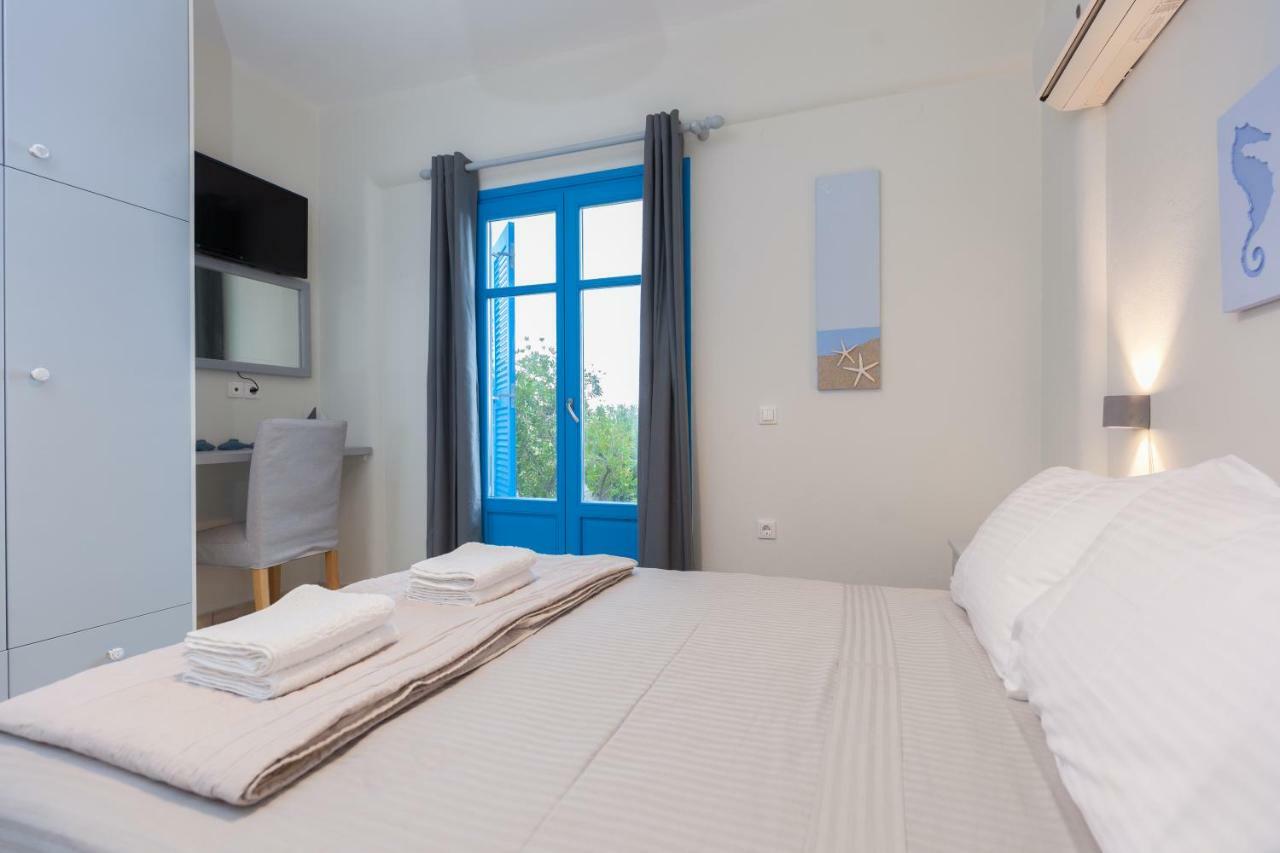 Just Blue With Amazing Sea Views In Piso Livadi Villa Dış mekan fotoğraf