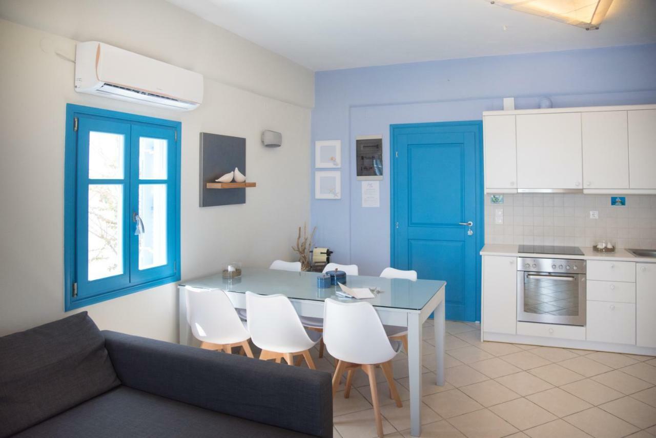 Just Blue With Amazing Sea Views In Piso Livadi Villa Dış mekan fotoğraf