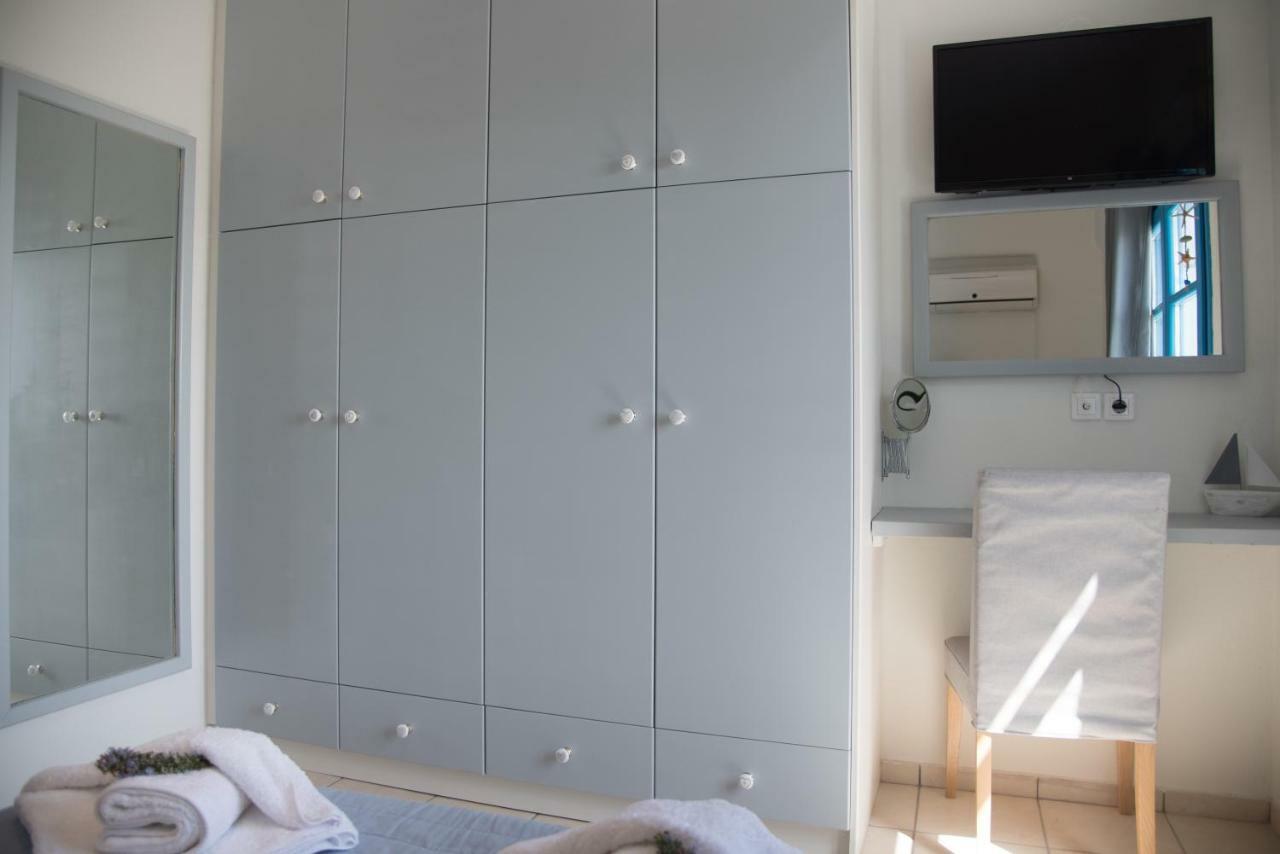Just Blue With Amazing Sea Views In Piso Livadi Villa Dış mekan fotoğraf