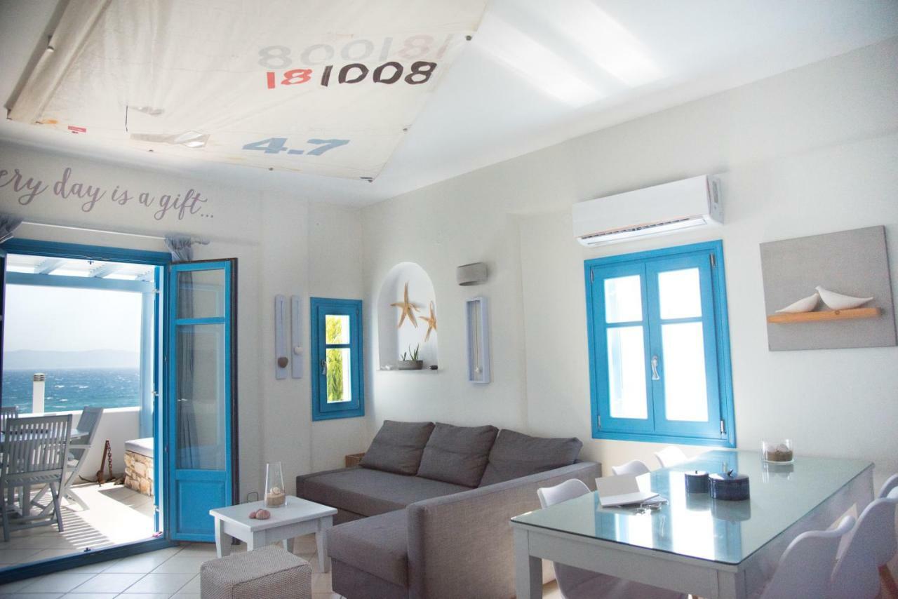 Just Blue With Amazing Sea Views In Piso Livadi Villa Dış mekan fotoğraf