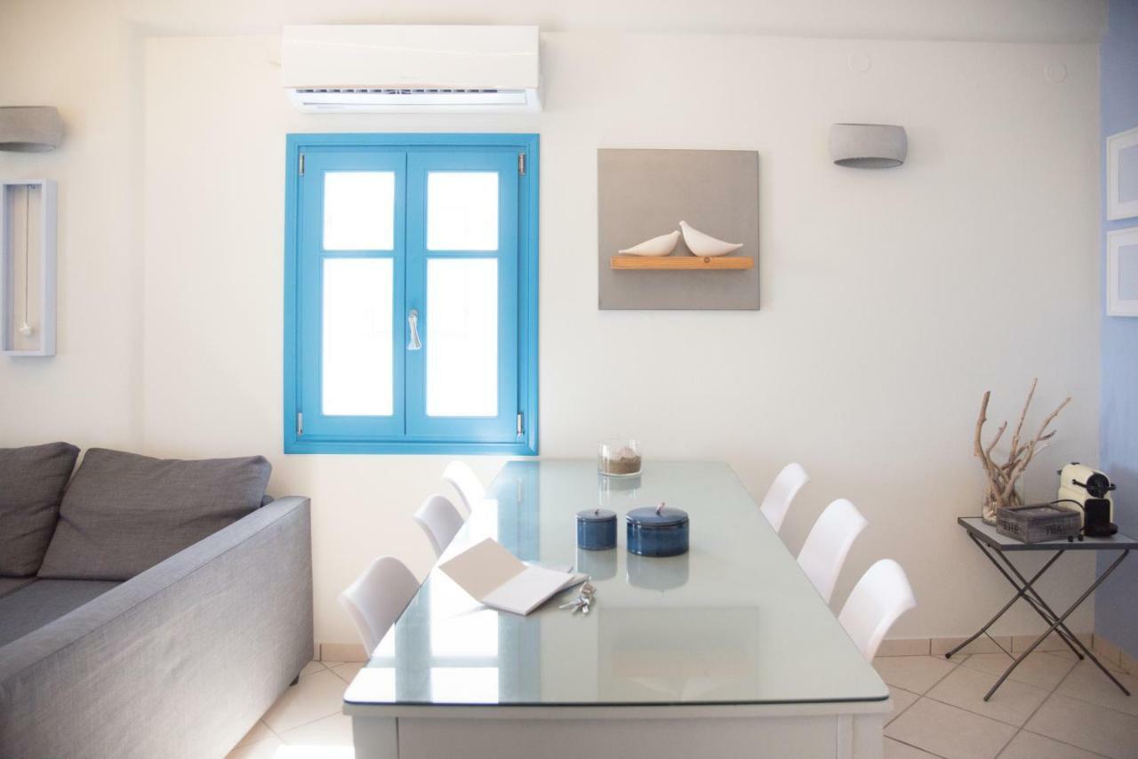 Just Blue With Amazing Sea Views In Piso Livadi Villa Dış mekan fotoğraf