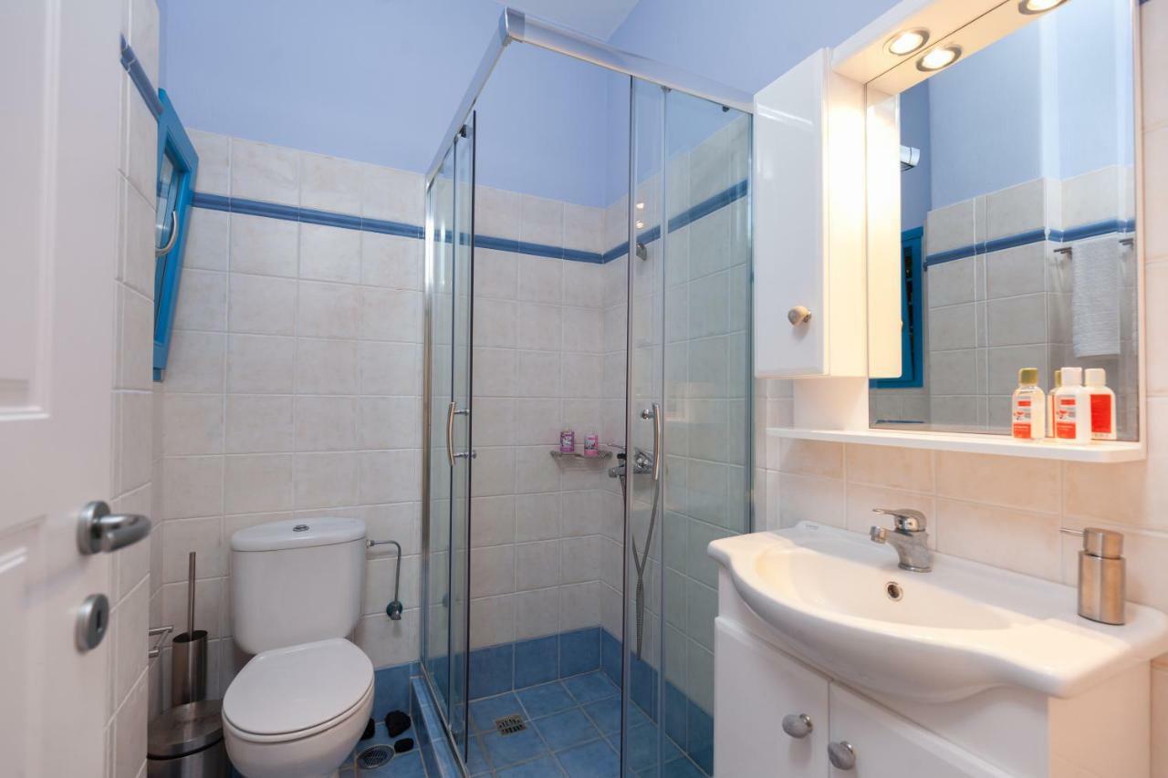 Just Blue With Amazing Sea Views In Piso Livadi Villa Dış mekan fotoğraf